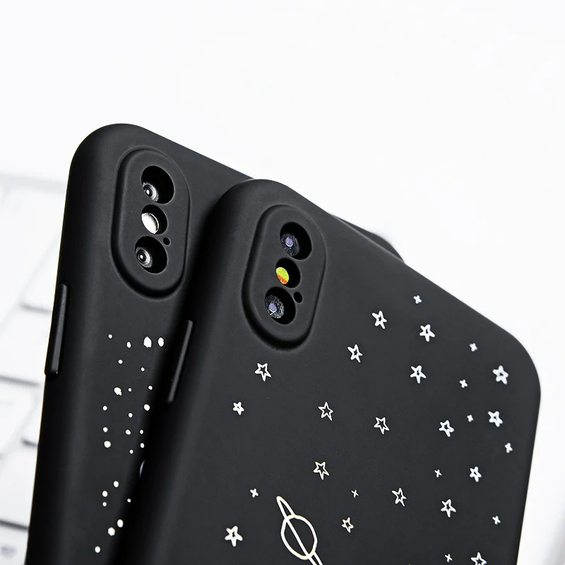 TOMKAS Fashion PC Case For iPhone 6 6S Plus Cute Case Cartoon Planet Pattern Back Cover For iPhone X 7 8 Plus 6 6s Plus Case     (17)