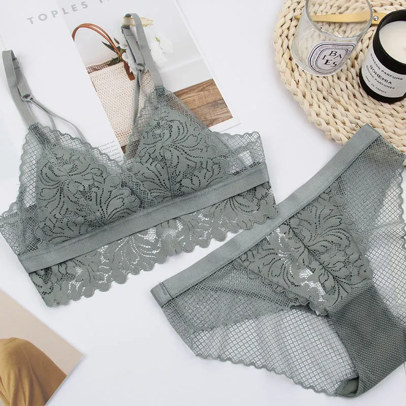 Hawiton сексуальный кружевной набор бюстгальтеров французский стиль Bralette бюстгальтер женское нижнее белье для женщин нижнее белье маленький квадратный Топ