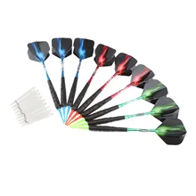 Профессиональные 19 грамм мягкие дротики для Дартса электронный Дартс мягкий наконечник Дартс с стержень из алюминиевого сплава высокого качества 3 шт./компл