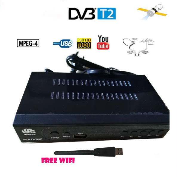 

DVB-T2 compatible terrestial signal Receiver dvb t2 supports wifi adapter youtube 1080p