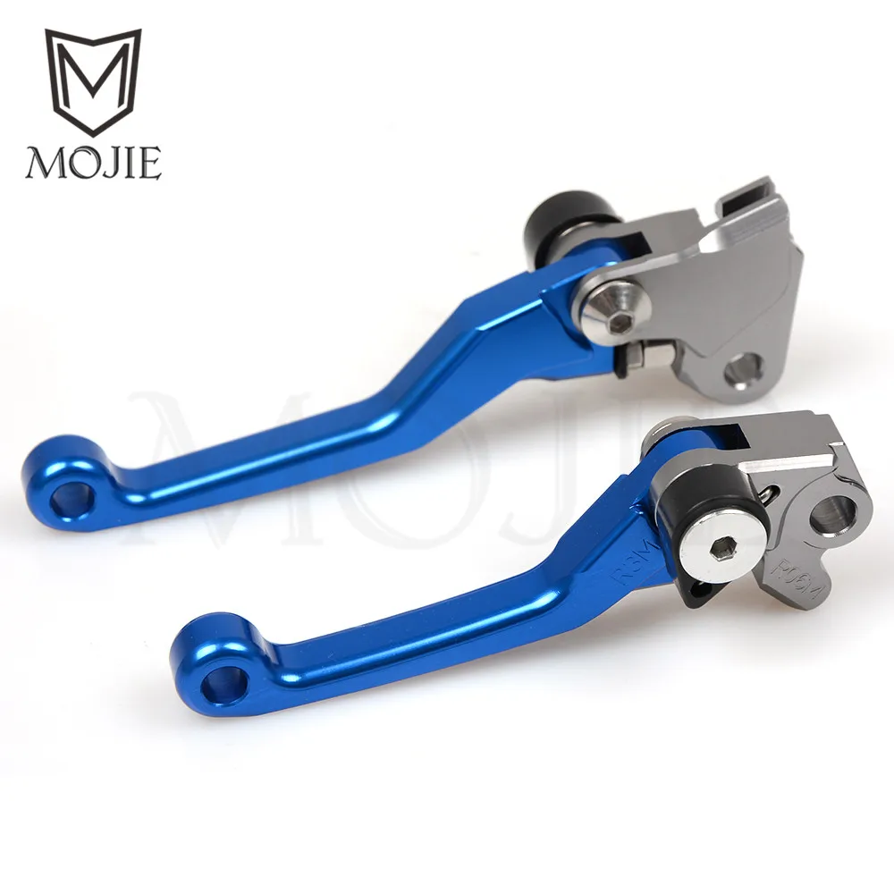 Для Kawasaki KX65 KX85 KX125 KX250 KX250F для SUZUKI RMZ250 RMZ450 мотоцикл мотокросса CNC Pivot тормозные рычаги сцепления Байк - Цвет: Blue