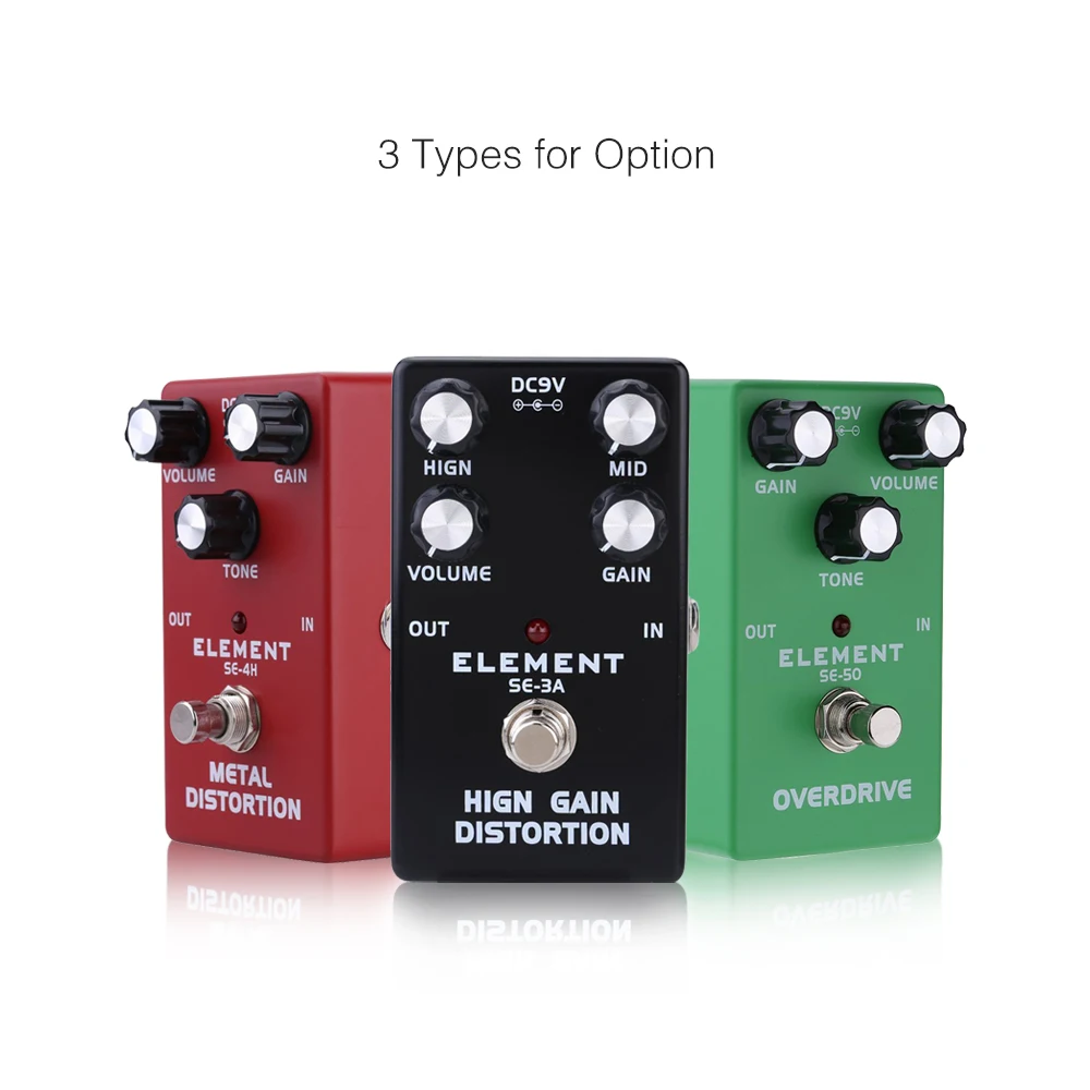 New Arrival 3 Guitar Pedal Overdrive/ High Gain Distortion/ Metal
