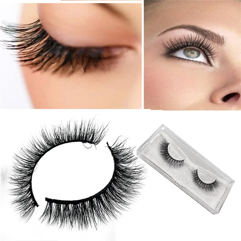 Natural Thick False Fake Eyelashes Eye Lashes Makeup Extension Mixing