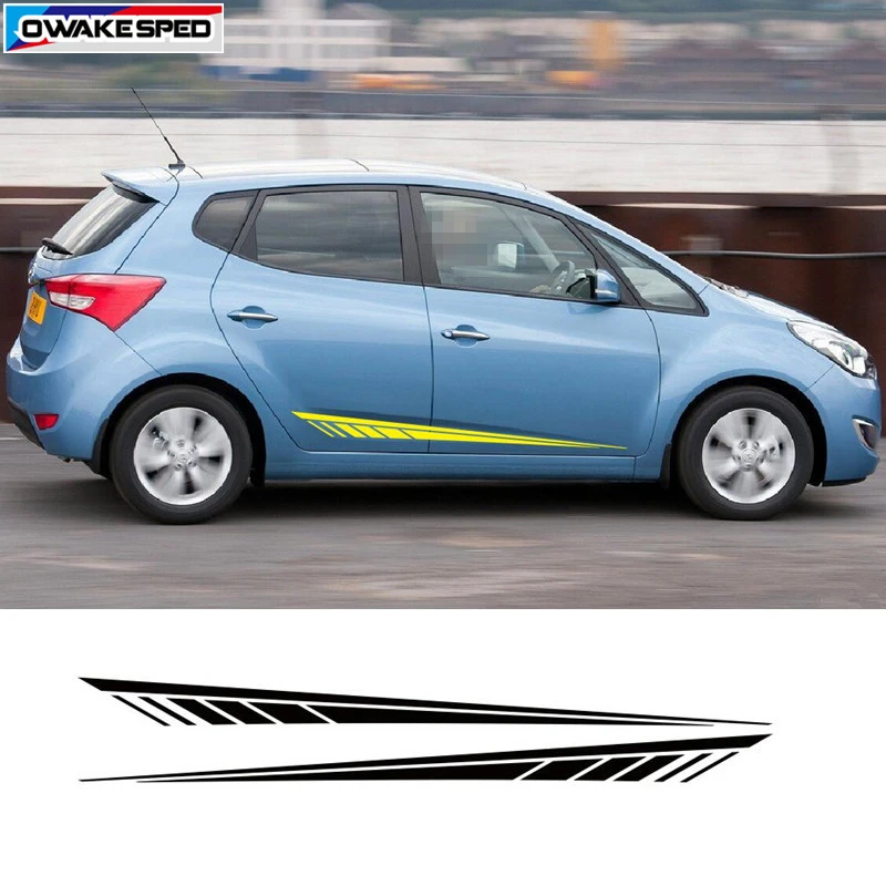 Автомобильная наклейка дверная боковая юбка для Hyundai ix20 гоночные спортивные