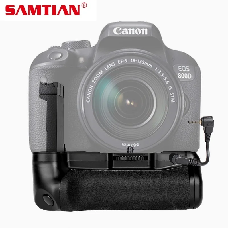 Вертикальный батарейный блок SAMTIAN для Canon EOS 800D Rebel T7i 77D Kiss X9i | Электроника