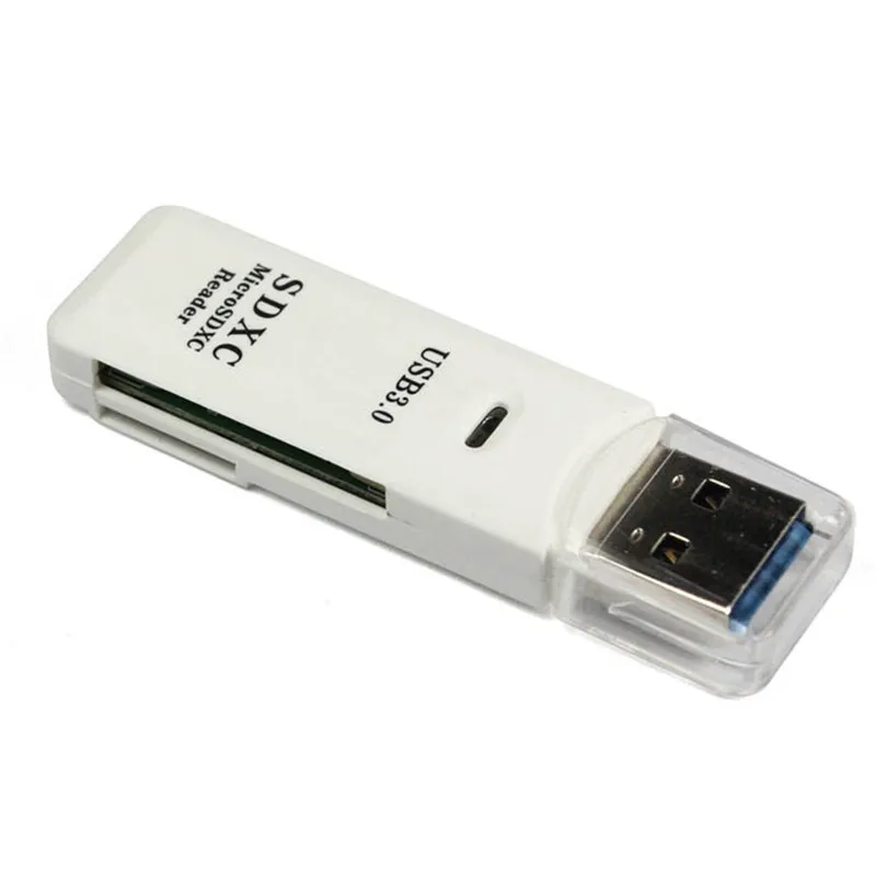Портативный все в одном супер Скорость 5 Гбит/с USB 3.0 Card Reader Micro SD TF Кардридеры белый may01