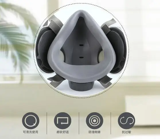Anti-Dust protective Mask with goggle Dusk Respirator Filter cutton Mask haze PM2.5 breather valve Painting Spraying industrial 