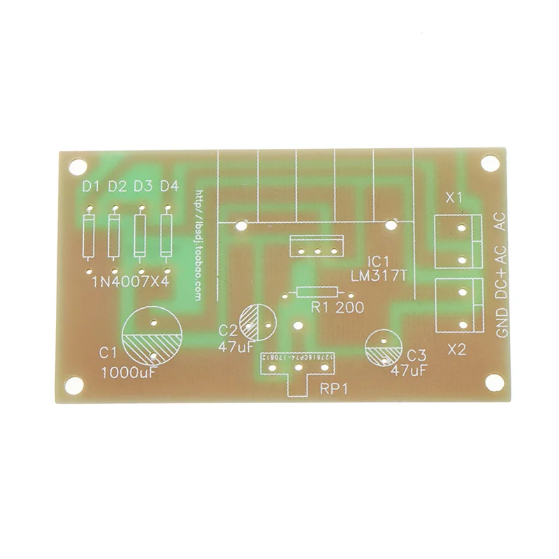 DIY переменного тока/преобразователь переменного тока в постоянный, LM317 Мощность непрерывная Настройка Напряжение регулятор 1,25 V-37 V с защитой комплект