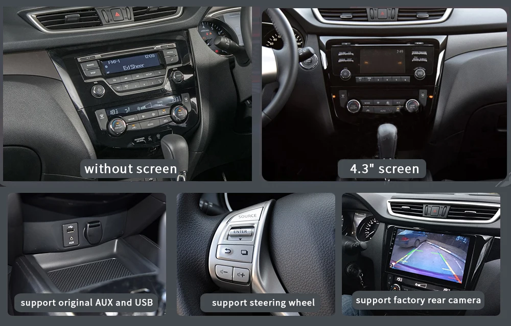 Sale 10.2" Android 8.0 Car GPS Radio Player for Nissan X-Trail Qashqail 2014 2015 2016 2017 with Octa Core 4GB+32GB Stereo Multimedia 2
