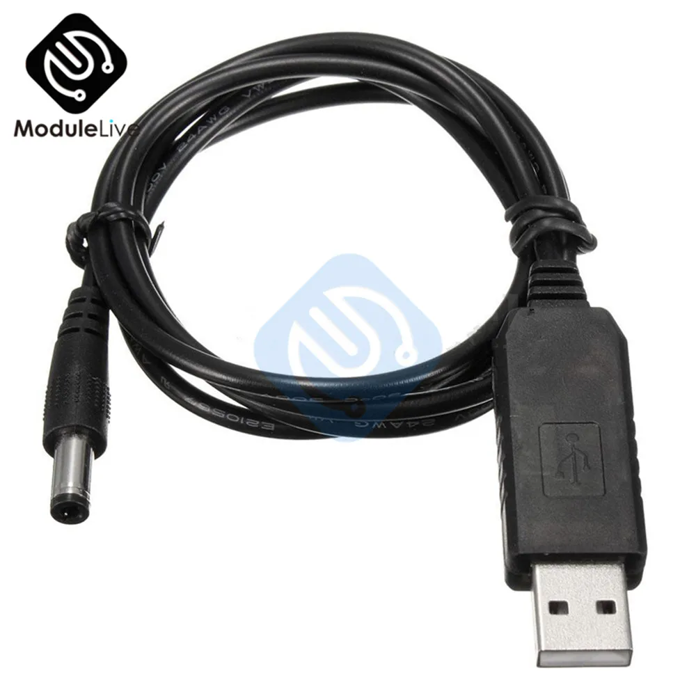 USB 5 В 9 в разъем постоянного тока мм x 2 1 Повышающий Модуль питания кабель