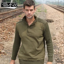 Neue beiläufige männer männliche Militärische winter uniform verdickung lose baumwolle mantel pullover freizeit basis kostenloser versand