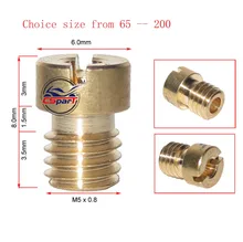 6 8 10 12 PCS M5 Round Main JET For Keihin CVK PE PZ PWK OKO
