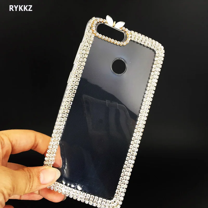 

Case On Honor 7x Bling Crystal Diamonds Soft TPU Case For Coque Huawei 7 X Honor7x Luxury Transparent Back Cover