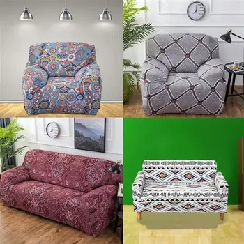 

90x140cm Single Seat Chair Covers High Elasticity Anti-mite Thicken Polyester Fabric Sofa Cover Slipcover Couch Protector