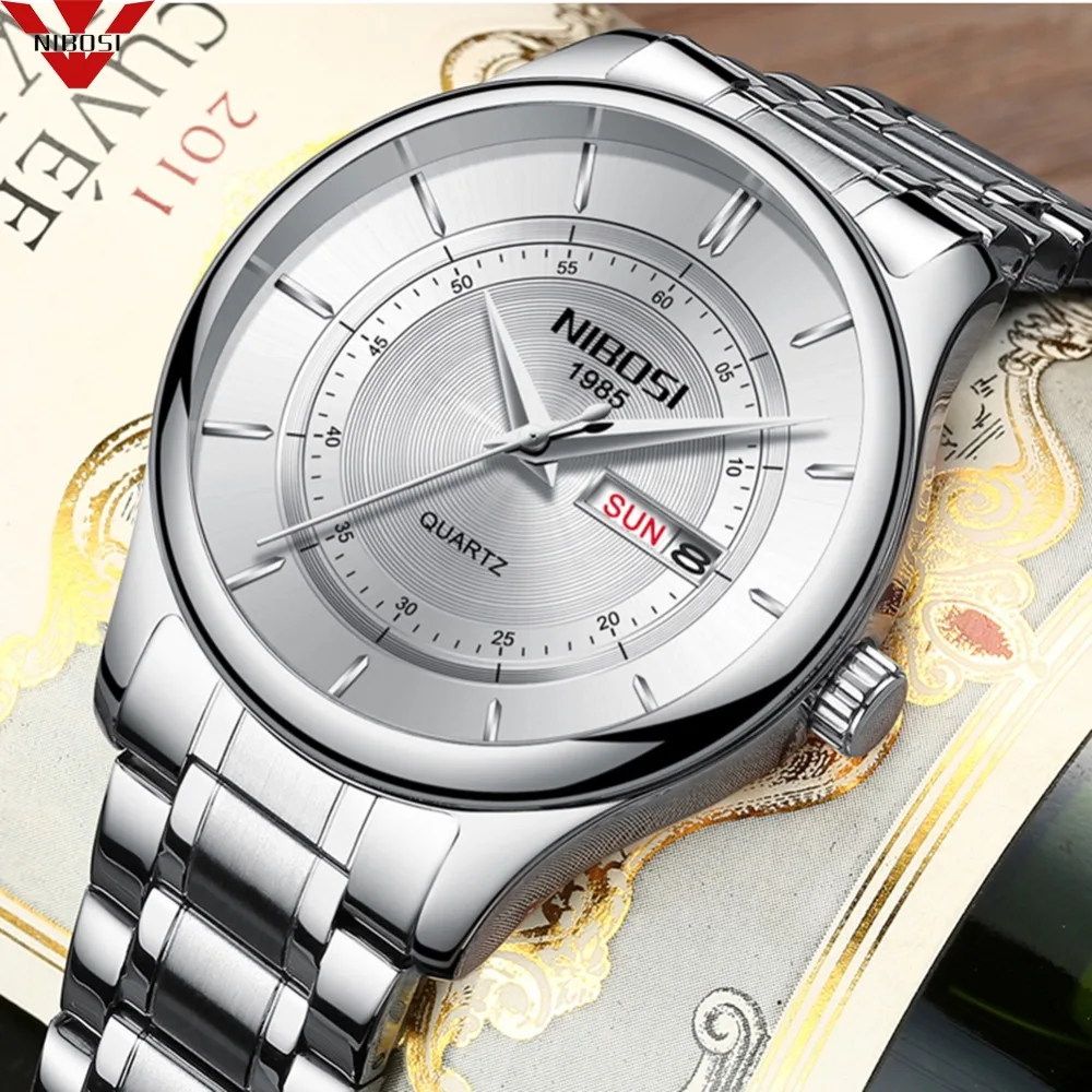 

NIBOSI Sport Quartz Clock Mens Watches Top Brand Luxury Business Waterproof Watch Relogio Masculino Military Male Wrist Watch