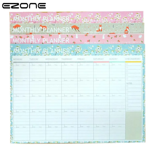 monthly daily planner