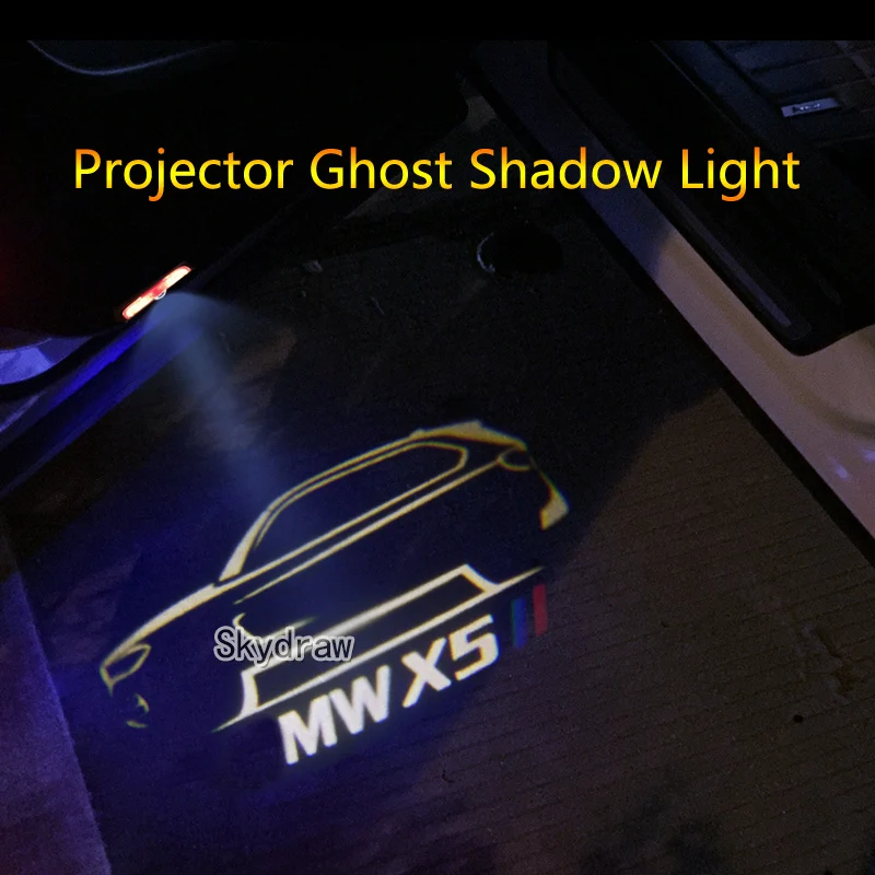 

2 Piece For BMW X5 E53 2000 2001 2002 2003 2004 2005 2006 Car LED Door Warning Light Welcome Light Projector Ghost Shadow Light