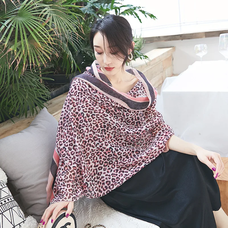 

2019 Women Leopard Printed Cotton Scarf Shawls Wraps Hijabs 10pcs/Lot