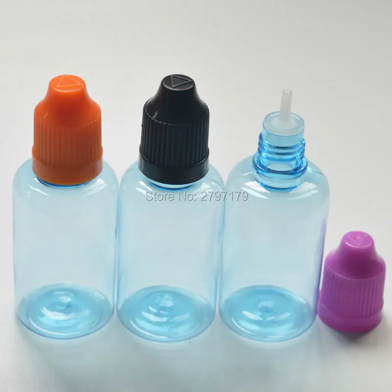 1 шт. E-liquid 30 мл PET пластиковая синяя бутылка с защитой от детей и длинным