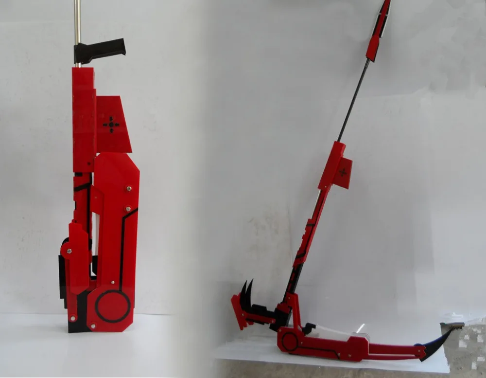 Rwby Ruby Rose Transformable Crescent Rose Cosplay Replica Scythe Prop Aliexpress