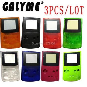 

3PCS/LOT Galyme 8 Color Repair Housing Shell Fit For GameBoyColor GBO DMG Housing Game Case Cover Boy Console Handheld Gift