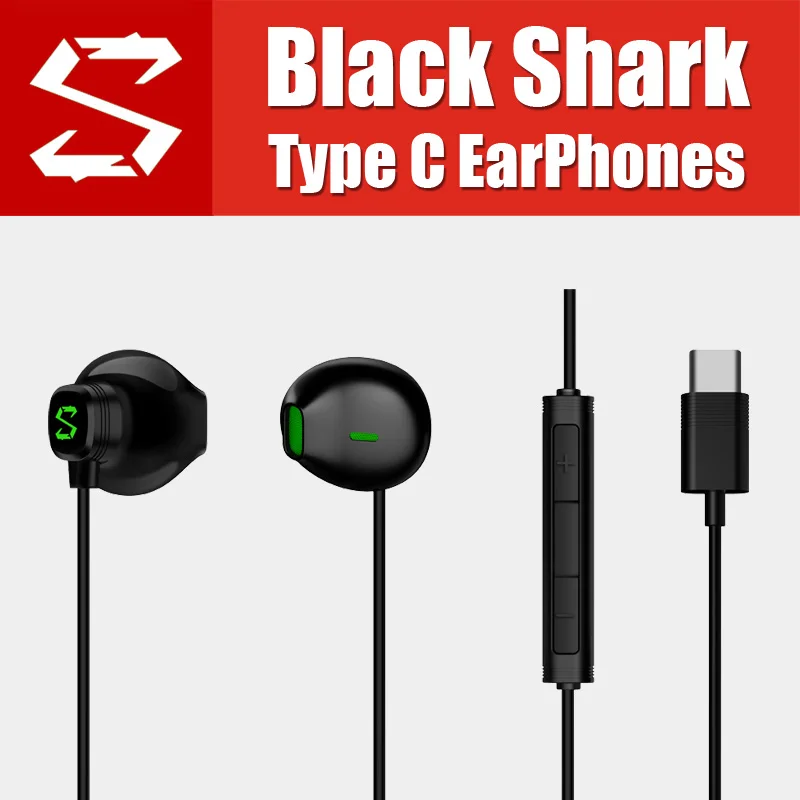

BE07 in Stock EarPods Style Xiaomi black shark 2 Type C Earphones Black Shark 1 Helo Professional Game DNA headset