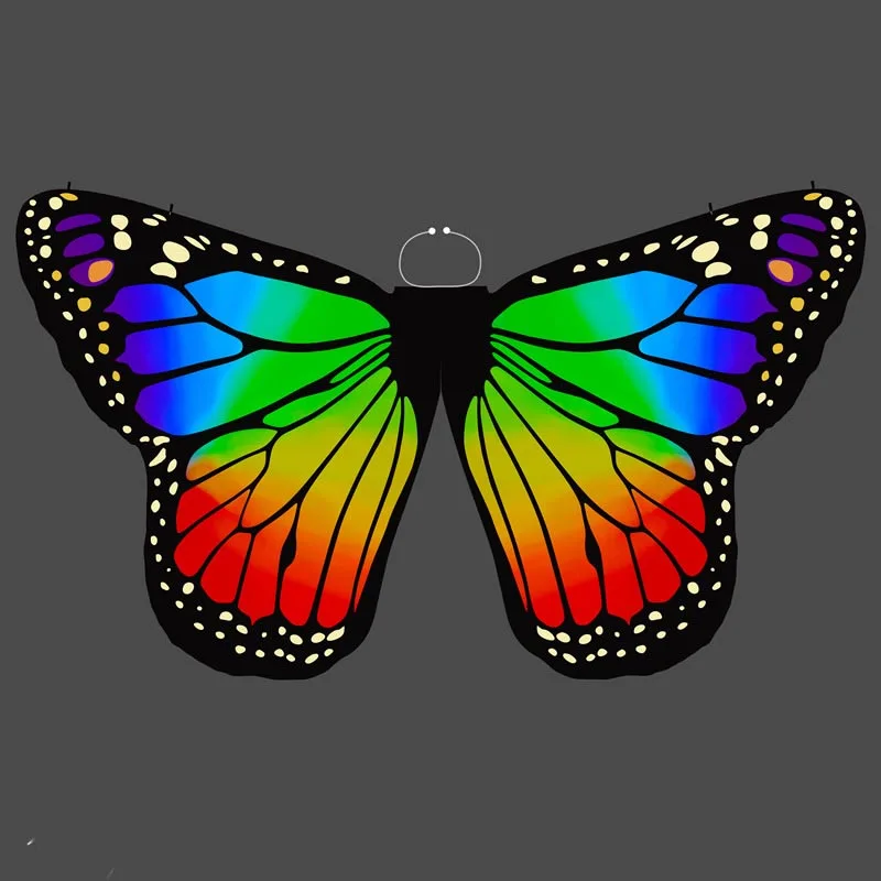 

Hot Selling Women High Quality Dancing wing colored butterfly props Children Girl belly dancing butterfly wings cheap
