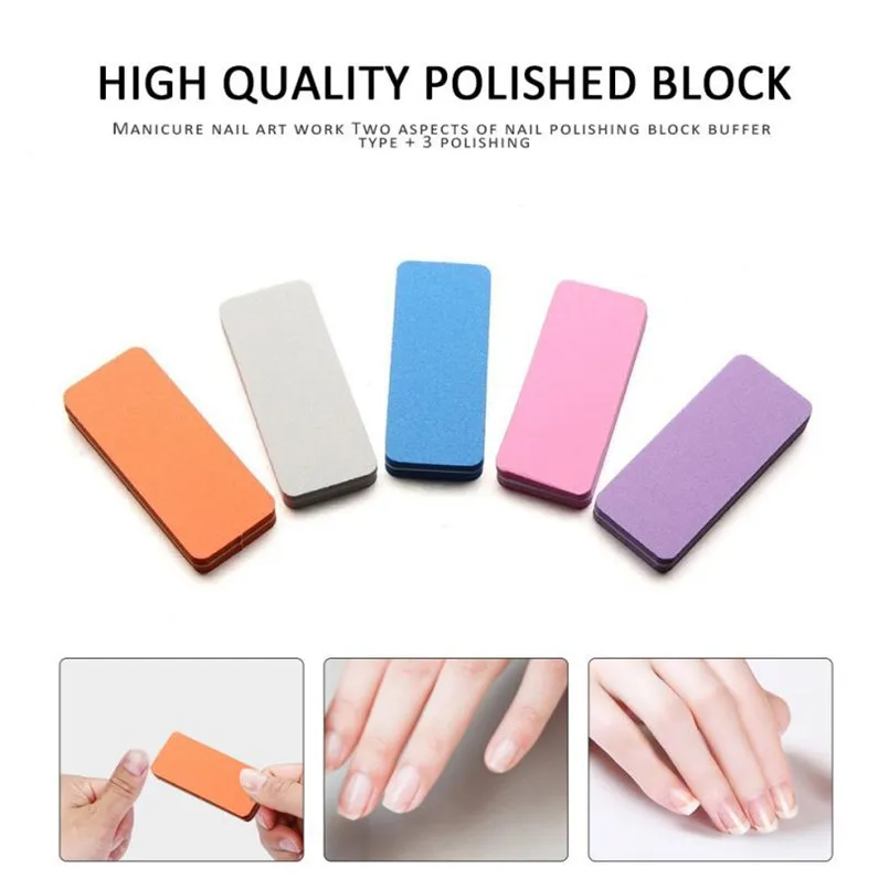 

1PC Two Sides Nail Art Files Buffer Block Manicure Tool Buffing Sanding Polish X81725Down