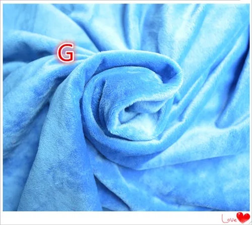 50*160 см синий бархат хлопчатобумажная ткань метр плюшевая флисовая кукла из фетра кожа ручной работы Costura Peluche Telas лоскутное шитье Текстиль - Цвет: G