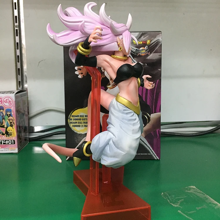 Новая девушка Majin Buu игра аниме Dragon Ball Fighter Z статуя Android NO. 21 розовый боевой фигурка