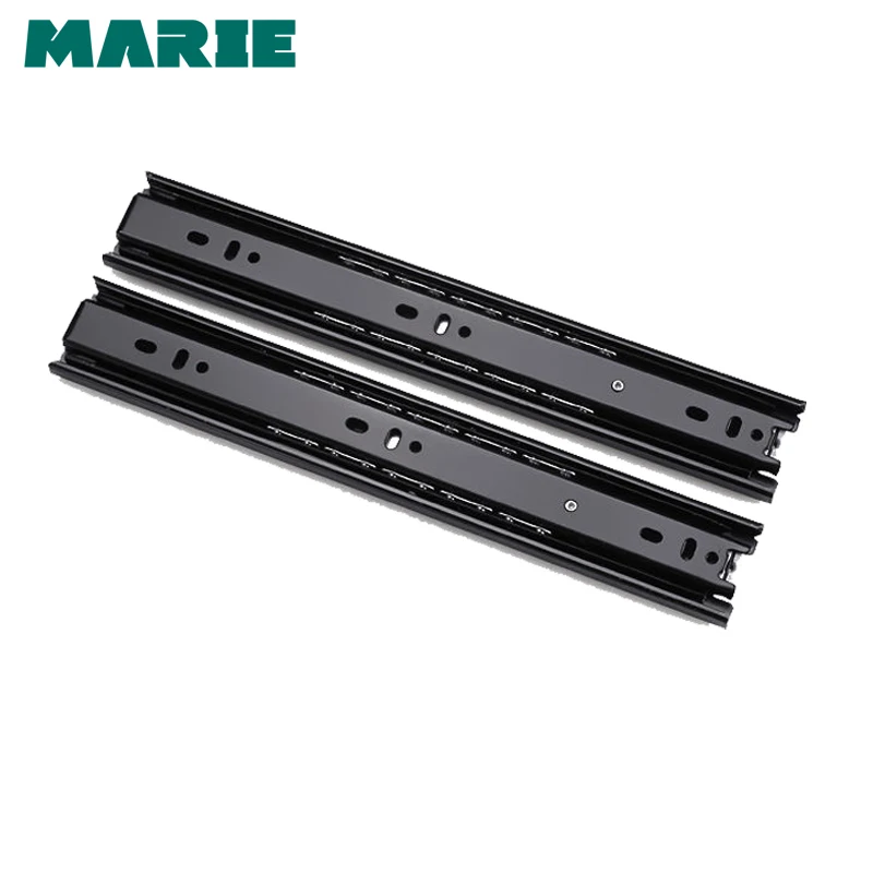 Drawer Slide Cold-Rolled Steel Fold Telescopic Drawer Runner 45mm Width Ball Bearing Sliding