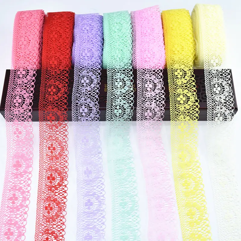 

New High quality 10yards lace Ribbon tape width 4CM DIY embroidery net Sewing Decoration clothing lace Trims African lace fabric