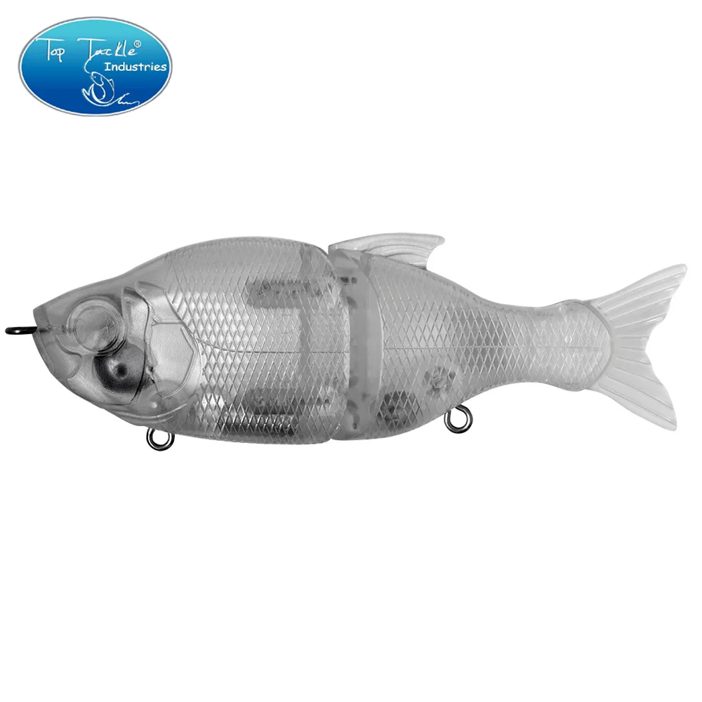 Unpainted 110mm 34g Yellow Perch Jointed Bait Swimbait Artificial