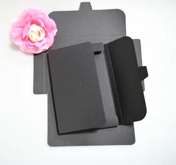 

Wholesale 4x6 inch Balck cardboard photo packaging box kraft postcard envelope photo package case