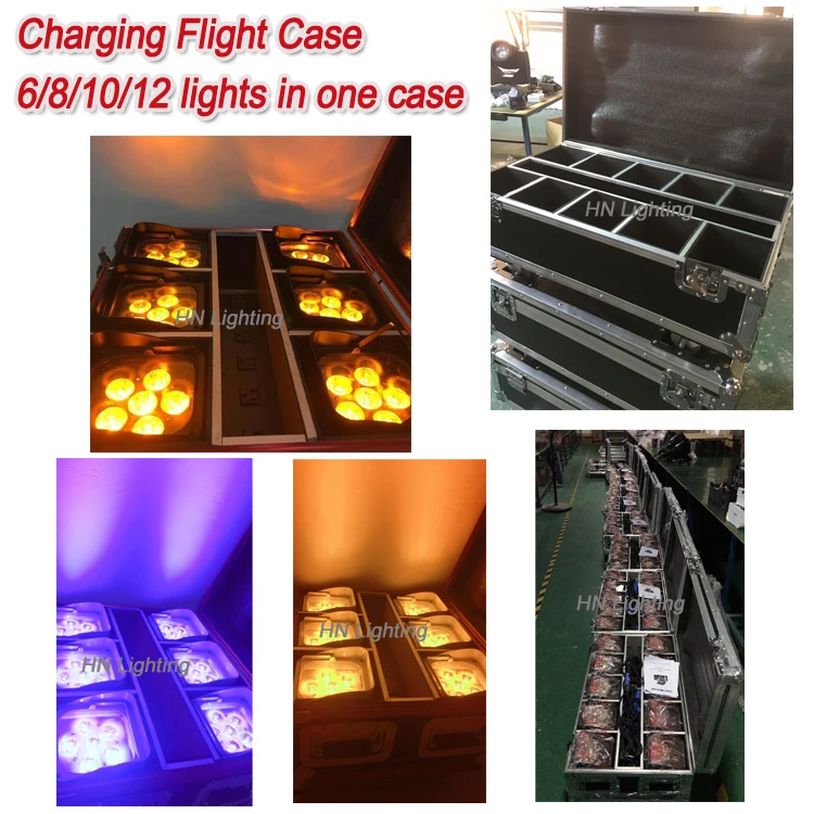 smart dj s6 6*18W wireless dmx battery uplighting for wedding
