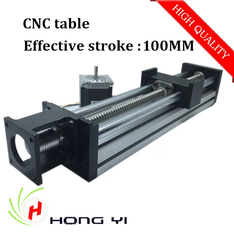 

High Precision Linear Modules effective stroke100mm Ball screw SFU1605 linear bearing NEMA 23 stepper motor for CNC table