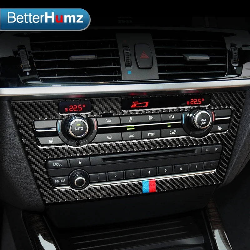 BetterHumz для BMW F25 F26 углеродное волокно внутренняя отделка кондиционера крышка CD