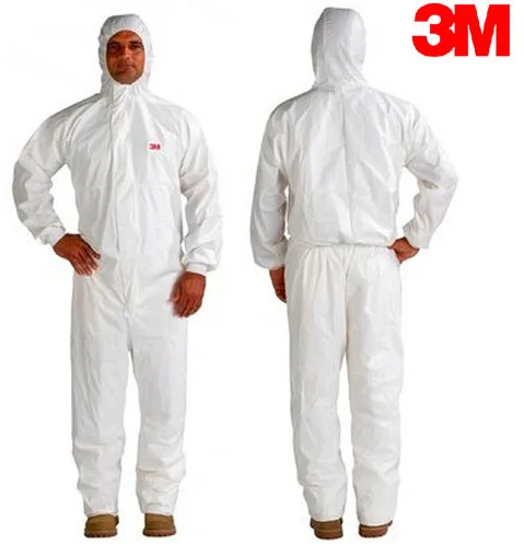 

3M 4545 Disposable Chemical Protective Coverall Safety Work Wear Particulates against dry particles/ liquid chemical splash X111