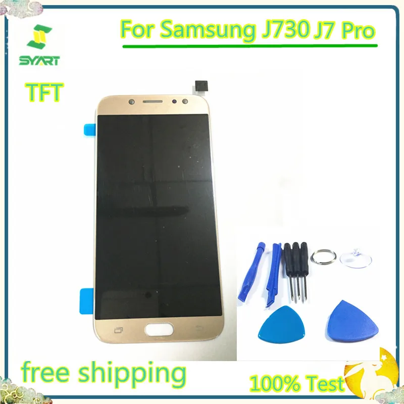

100% Tested Can Adjust Brightness TFT J730 LCD Display With Touch Screen Digitizer Assembly For Samsung Galaxy J730 J7 Pro 2017
