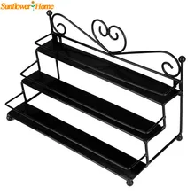 Newly Design 3-Tier Metal Heart Design Nail Polish Cosmetic Perfume Lipstick Display Wall Rack Stand Organizer Holder 161012