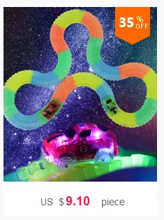 Детский подарок на день рождения, Электрический светящийся гоночный светодиодный игрушечный автомобиль, аксессуары для трека, 240 шт., волшебная светящаяся изогнутая коллекция треков