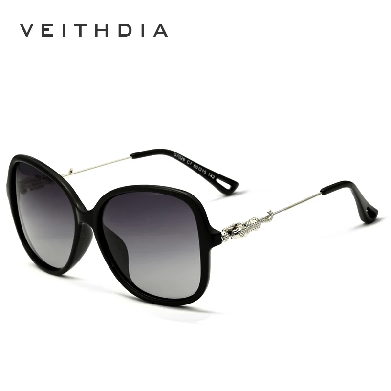 

VEITHDIA Leopard Brand Retro TR90 Women's Sun glasses Polarized Ladies Designer Sunglasses Eyewear Accessories For Women 7026