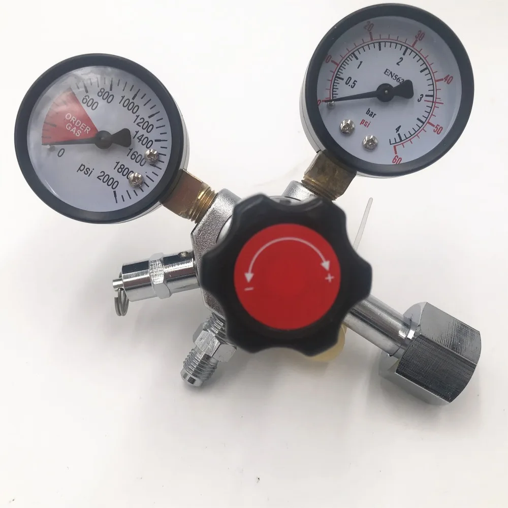Новый экономичный регулятор CO2 с MFL 1/4 дюйма для домашнего пивоварения 0 ~ 2000psi 60psi