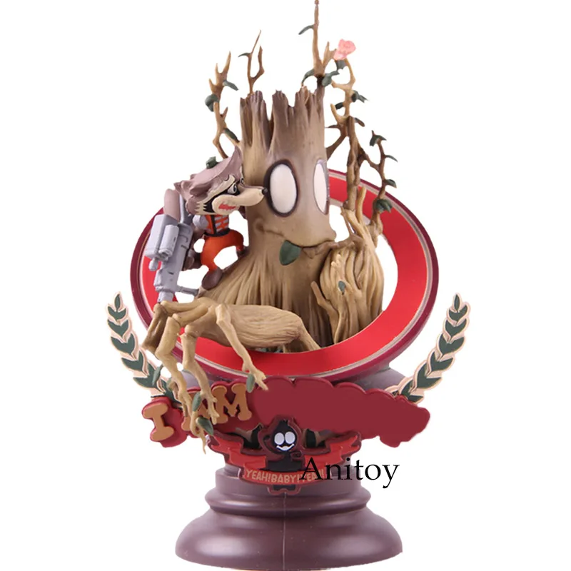 

MARVEL Manga Variant Strange Things Tree Man Rocket Raccoon Figure Action Superlog Ver. PVC Collectible Model Toy