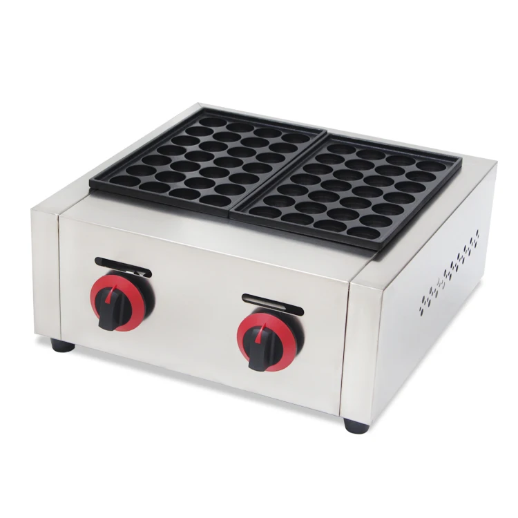 

Best quality double plates Japanese food truck takoyaki machine Gas Fish Grill Commercial takoyaki for sale in china