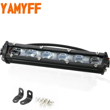 

YAMYFF Spotlight 6D 7inch Mini LED Light Bar Single Row Work Lights Bar Slim Offroad Led Work Light Driving Spot Beam 12V 24V