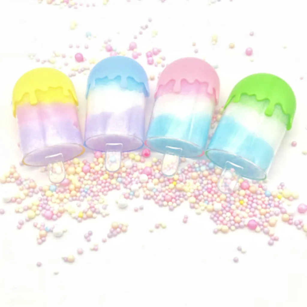 

Cute children's ice cream silk mud slime ice cream fluffy cloud mucus fragrance putty cotton candy decompression puzzle clay toy