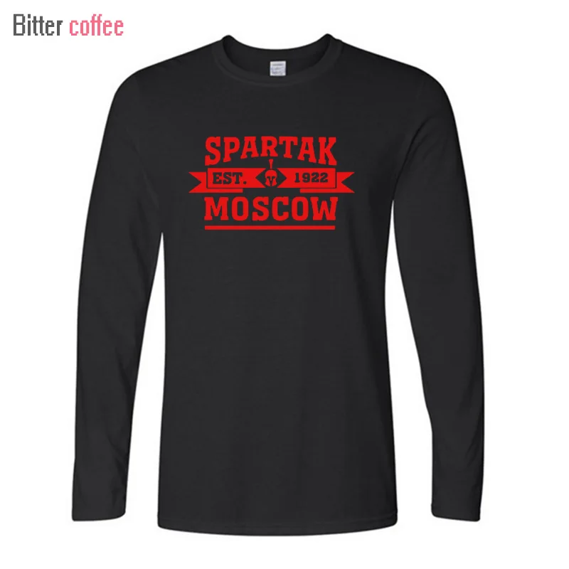 Горький кофе Нве высокое качество Москва футболка русская Премьер Лига Camiseta с длинным рукавом Футболка XS-XXL