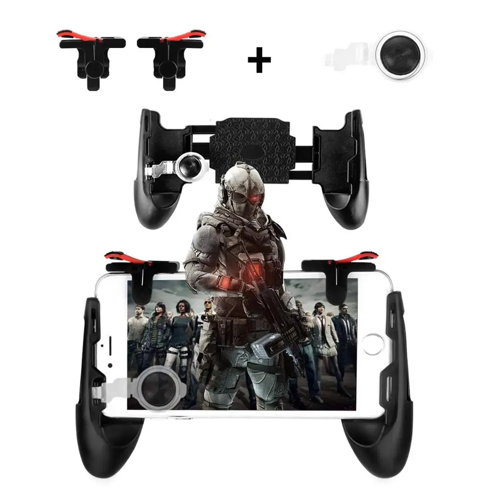  ZOMTOP Pubg Mobile Gamepad Pubg Controller for Phone L1R1 Grip with Joystick / Trigger L1r1 Pubg Fi
