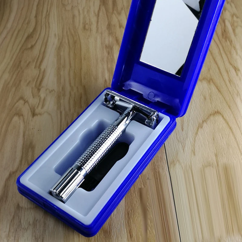 Классическая дверная ручка бритвенный нож для машинки для стрижки бритва двойное лезвие бабочка твист открытие Т-образный бритвенный нож унисекс распределение